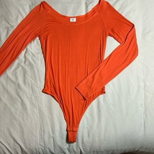 Sunday Best orange long sleeve bodysuit